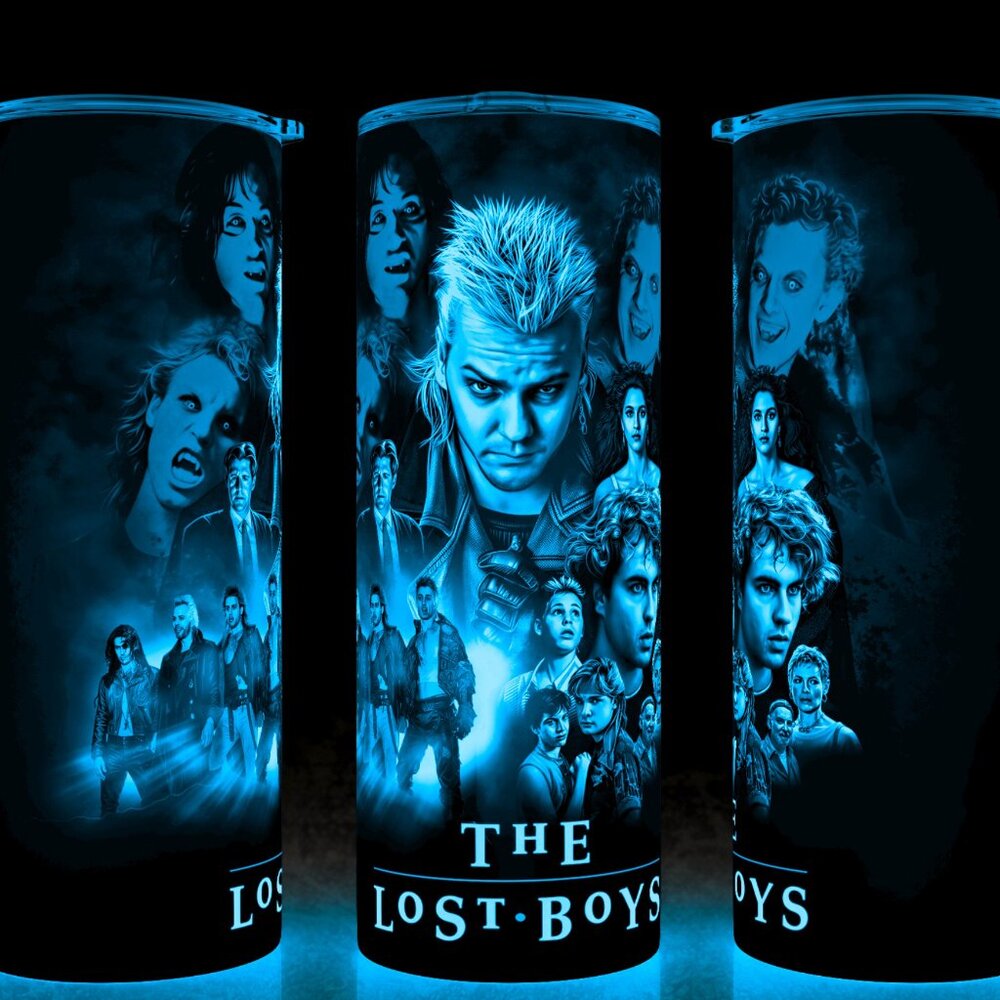 Glow in the Dark The Lost Boys 80s Vampire Classic  Movie Cup Mug Tumbler 20oz